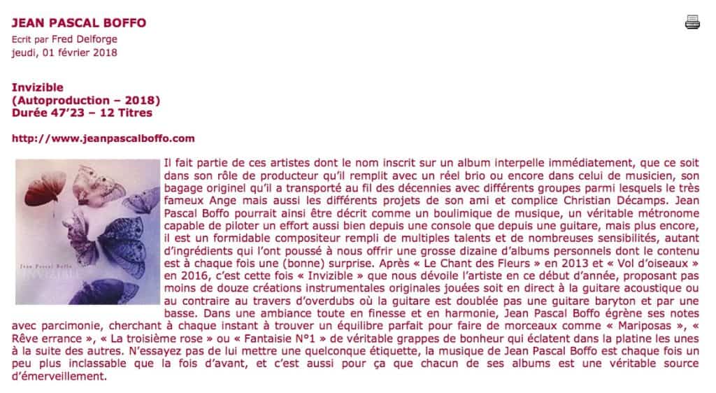 Article ZICAZINE Invizible Jean-Pascal Boffo