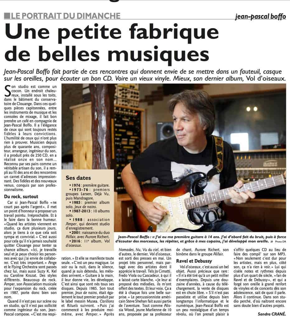 Article Républicain LorrainVol d'oiseaux Jean-Pasacl Boffo