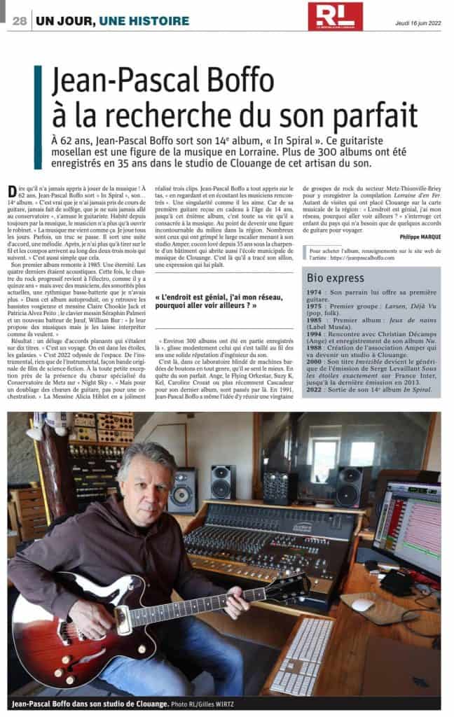 Jean-Pascal Boffo Républicain Lorrain 2022