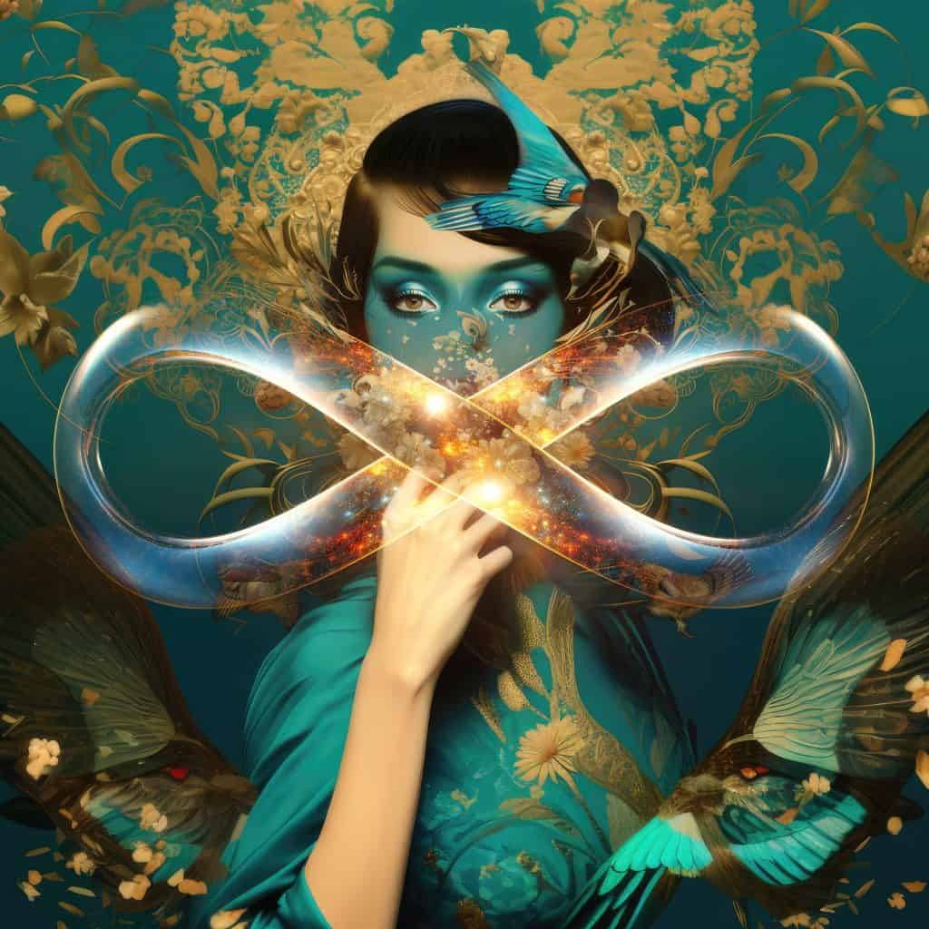 LADY BLUE BIRD // Infinity Relooped