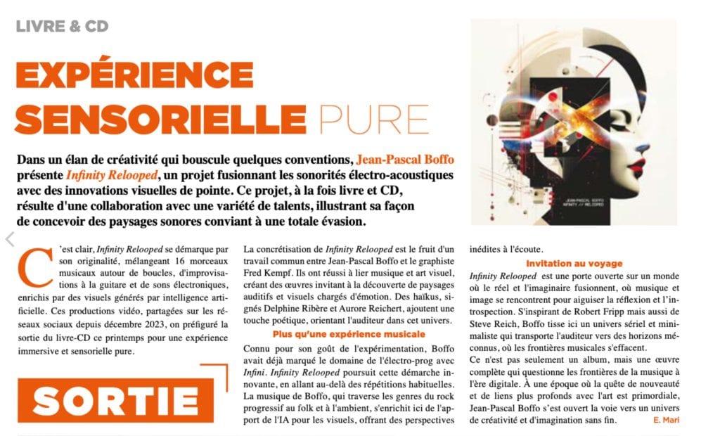 Article du courrier Messin sur infinity Relooped